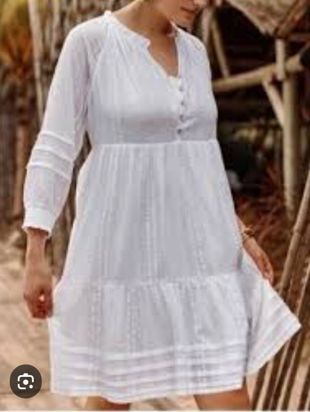 NWT J jill White Dress ,M